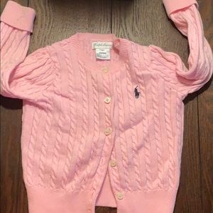 Cable knit cardigan by polo